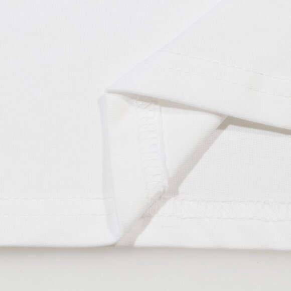 Thug Club Minimalist White T Shirt With Subtle Graphics - Picture 8 of 8